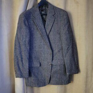 Vintage Harris Tweed Blazer Mens Sports Coat Tweed Scottish Wool